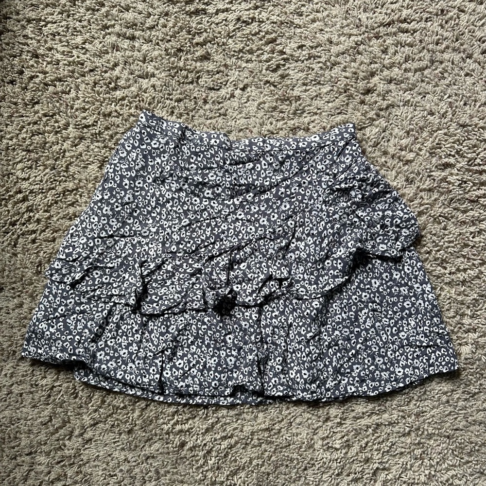 Women’s Japna Floral Ruffled Skater Mini Skirt S